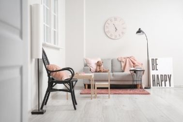 Blush Pink Marbled Decorative Flower Pots