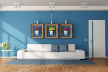 Small Ceramic Blue and White Scalloped Succulent Pots